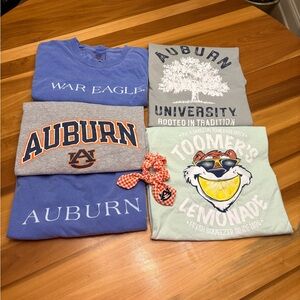 Auburn University Tee shirt and scrunchie bundle